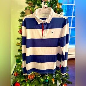 Vineyard Vines Boys' Striped Cotton Rugby Shirt